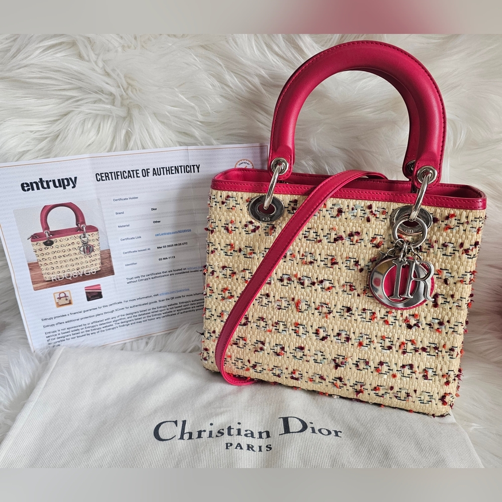 💖 Lady Dior Raffia Bag 💖